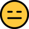 Expressionless Face emoji on Microsoft
